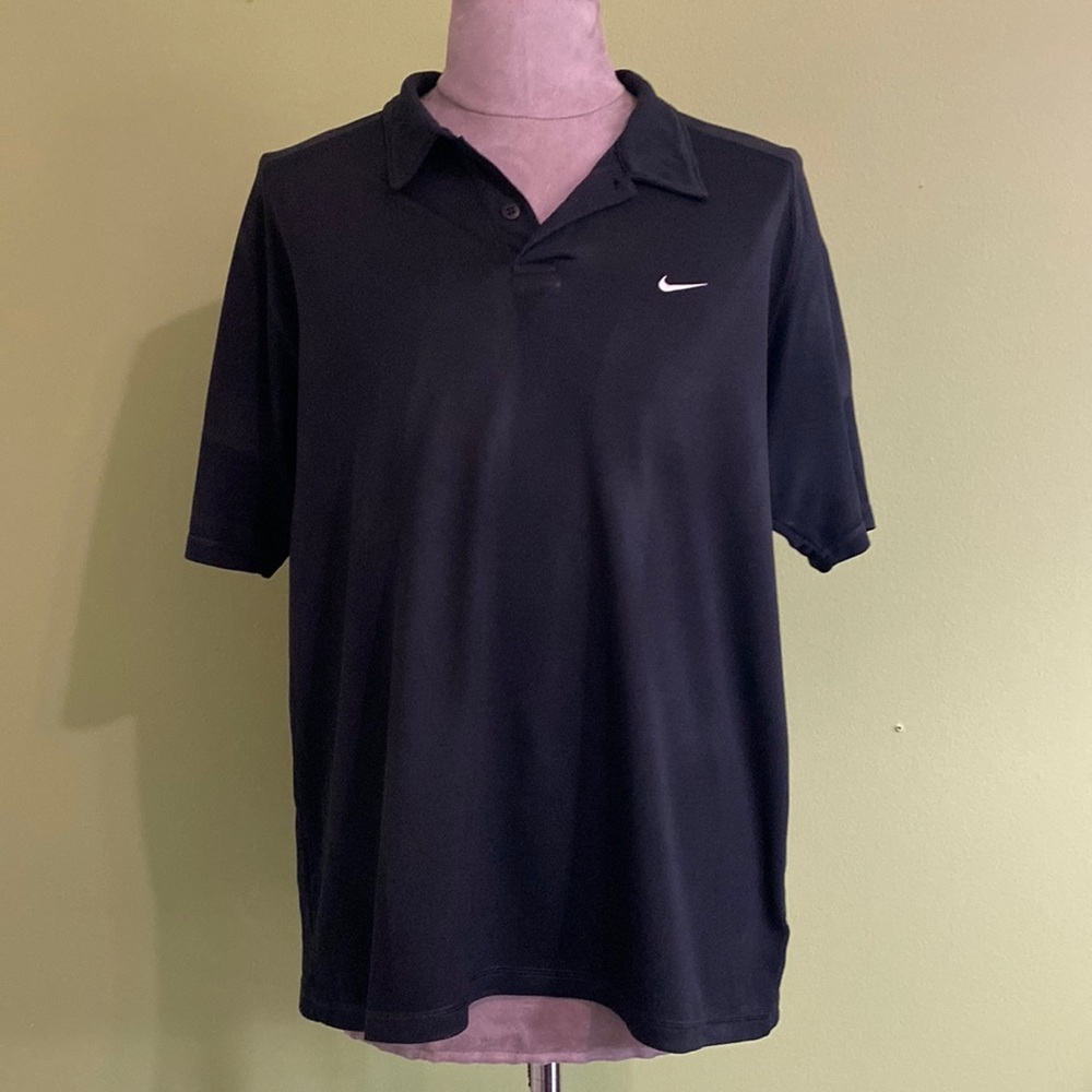 Nike black polo shirt